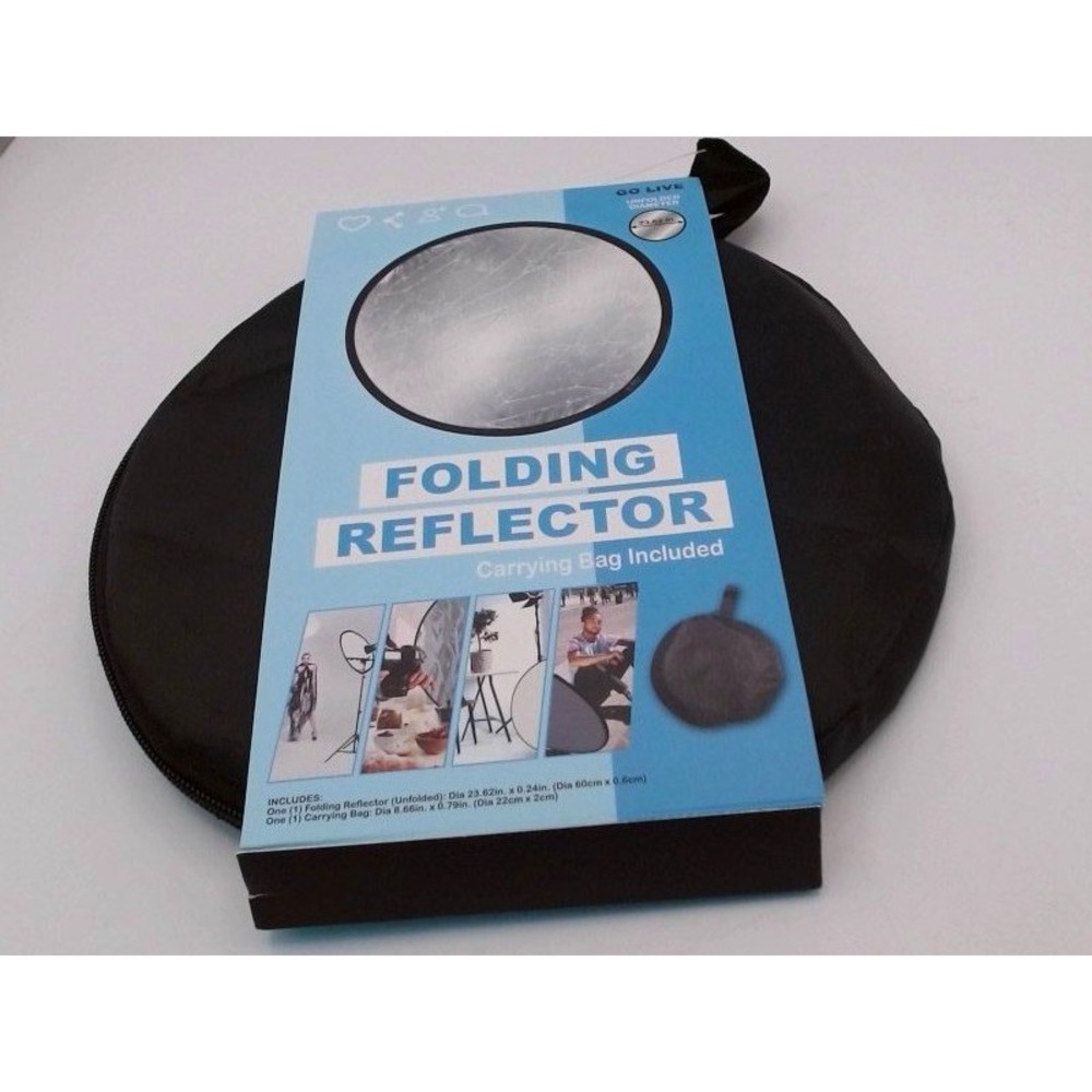 Go Live - Folding Reflector with Carrying Bag, BRANDNEW WITH TAGS